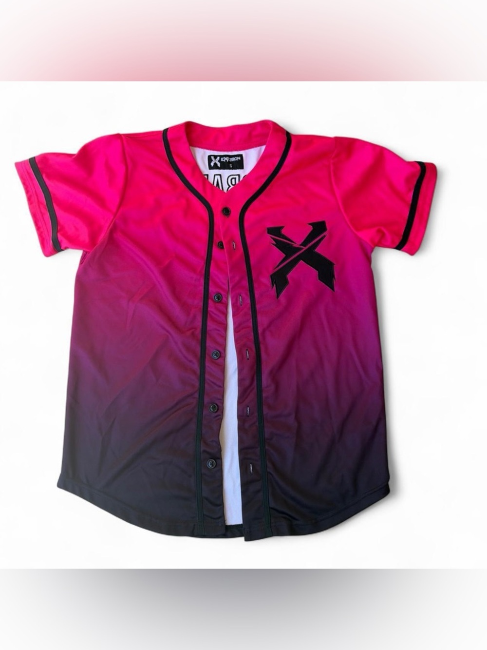 Excision “Headbanger” Hot Pink Baseball Jersey – Women’s Size Small | Like New 🔥